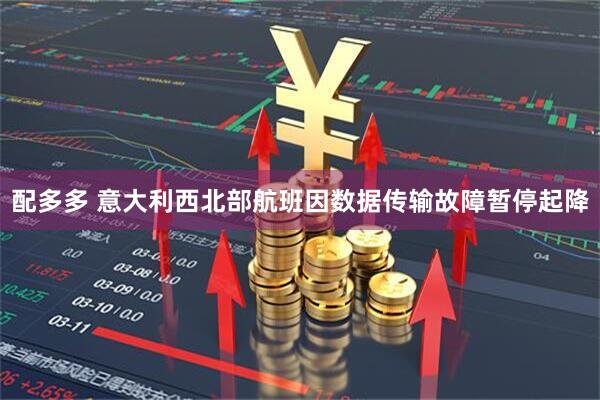 配多多 意大利西北部航班因数据传输故障暂停起降