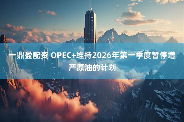 一鼎盈配资 OPEC+维持2026年第一季度暂停增产原油的计划