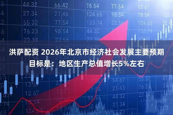 洪萨配资 2026年北京市经济社会发展主要预期目标是：地区生产总值增长5%左右